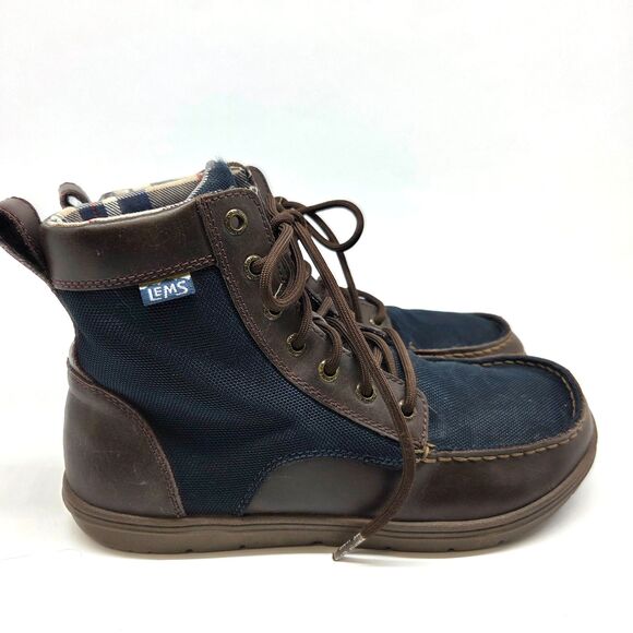 Lems Boulder Boots Unisex Navy Stout  Mens 8.5 US Women’s 10 main image 8